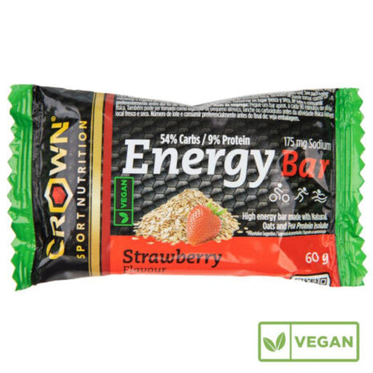 Crown Sport Nutrition Energy Vegan Bar Strawberry , 60 gr