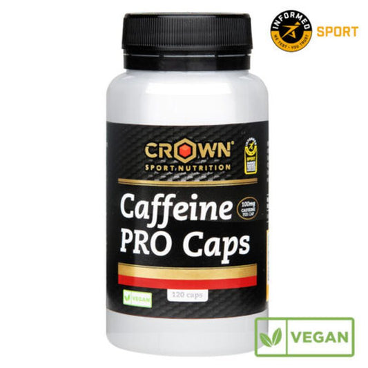 Crown Sport Nutrition Caffeine Pro Caps 100 Mg  , 120 cápsulas