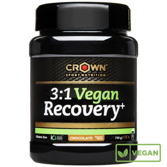 Crown Sport Nutrition  3:1 Vegan Recovery+ Chocolate , 750 gr (15 porciones)