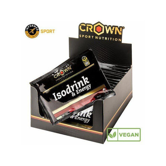 Crown Sport Nutrition Isodrink & Energy Frutos Rojos Monodosis , 18 x 32  gr