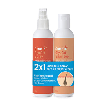 Cutania® Glycoat Pack (Champú 236 Ml + Spray 236 Ml)