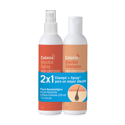 Cutania® Glycoat Pack (Champú 236 Ml + Spray 236 Ml)