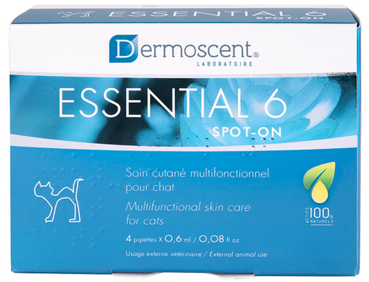 Dermoscent Essential 6 Gato Spot On 0,6 ml, 4 Pipetas