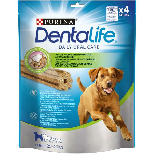 Dentalife Canine Large 6X142Gr, snack para perros