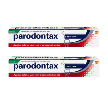 Pack Parodontax Pasta De Dientes Sin Flúor, 2 x 75 ml