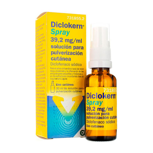 Diclokern spray 39,2 mg/ml pulverización cutánea 30ml