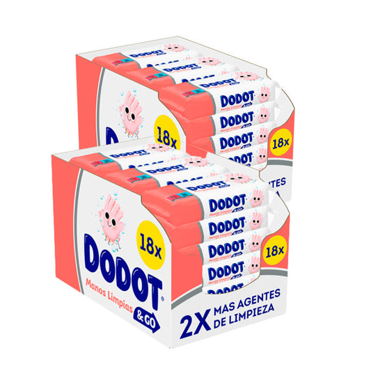 Dodot Pack 2 X Higiene Box Suscripción Toallitas , 18 X4 Unidades