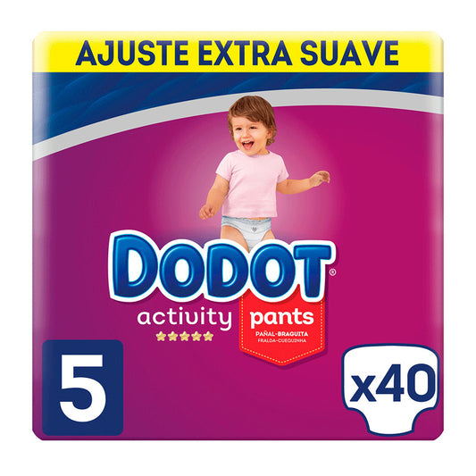 Dodot Pants Activity Extra Jumbo Pack Talla 5 (11-16 Kg), 40 unidades