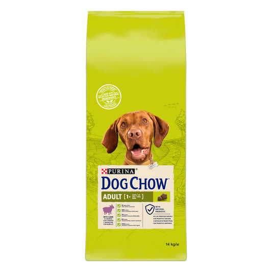 Dog Chow Canine Adult Cordero 14Kg, pienso para perros