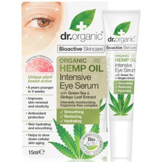 Dr. Organic Hemp Oil Intensive Eye Serum Cañamo 15Ml. 