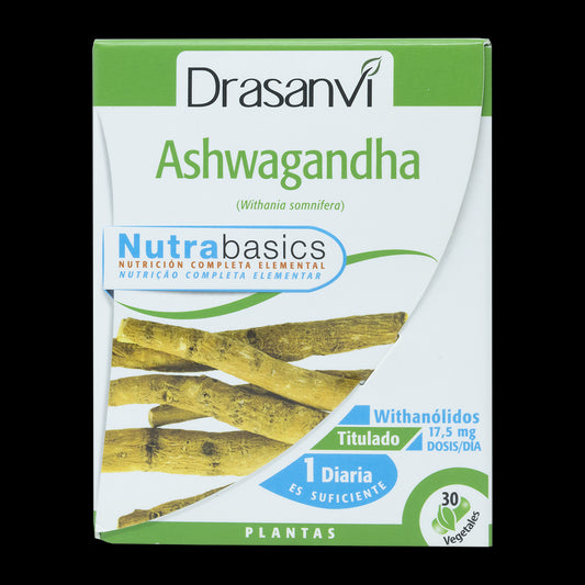 Drasanvi Ashwagandha Nutrabasicos , 30 cápsulas