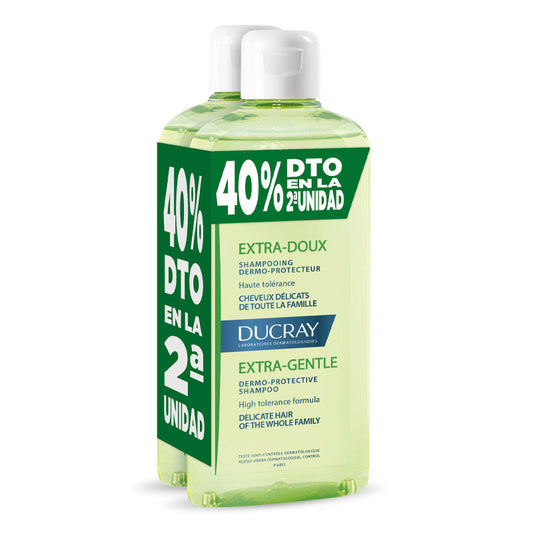 Ducray Champú Equilibrante Dermoprotector 2X400 ml