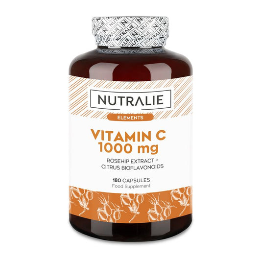 Nutralie Vitamina C 1000Mg Con Rosa Canina Antioxidante , 180 cápsulas