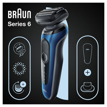 Braun Series 6 61-B1200S Afeitadora Eléctrica Sensoflex Con Recortadora De Precisión