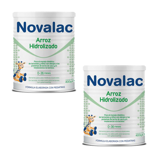 Pack 2 X Novalac Arroz Hidrolizado 400 gr, 1 Bote Neutro
