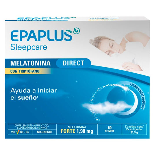 Eplaplus Sleepcare Melatonina Direct Con Triptófano , 21,9 gramos