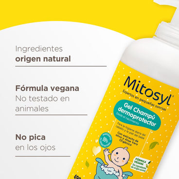 Mitosyl  Bebé  Gel Champú Dermoprotector , 490 ml