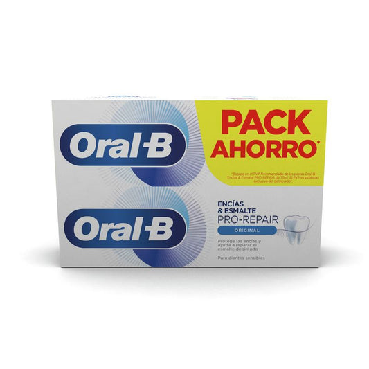 Oral-B Pack Encías Y Esmalte Pro-Repair Original Pasta Dentífrica , 2x75 ml