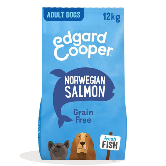 Edgar & Cooper Pienso Para Perros 12kg Salmón Noruego Con Remolacha, Manzana, Mango Y Grosella Frescos