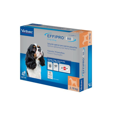 Effipro Duo Spot-On Perro Pequeño 2-10Kg,  4 Pipetas