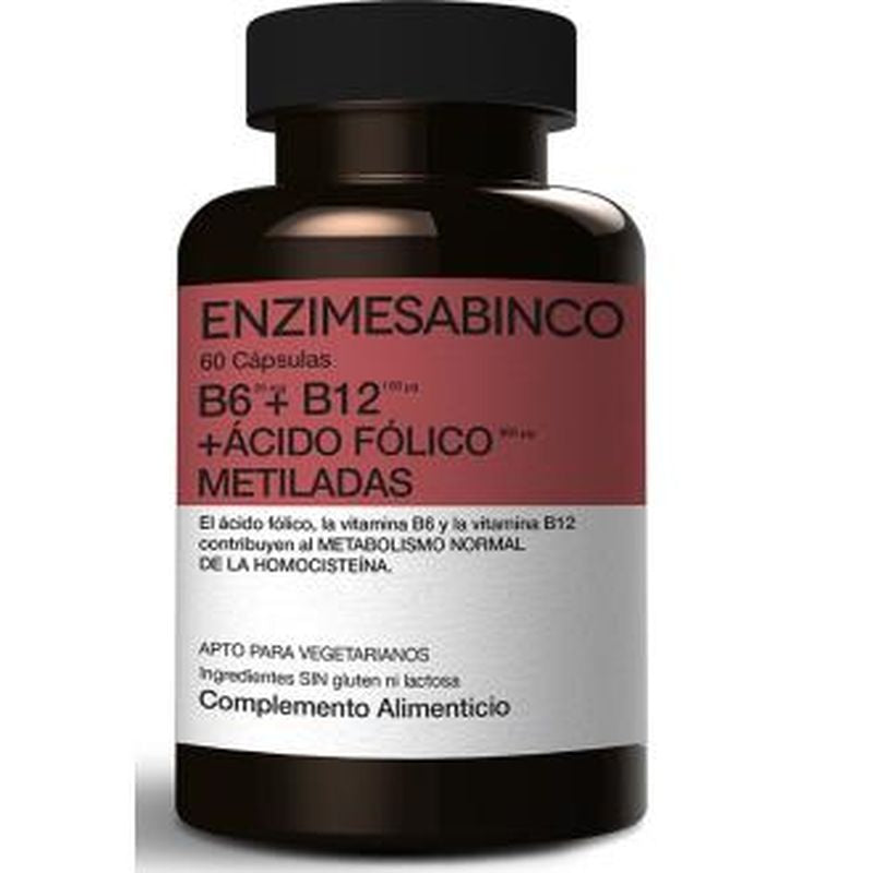 Enzime - Sabinco Homocisbin B6 + B12 + Acido Folico Metiladas 60Cap 