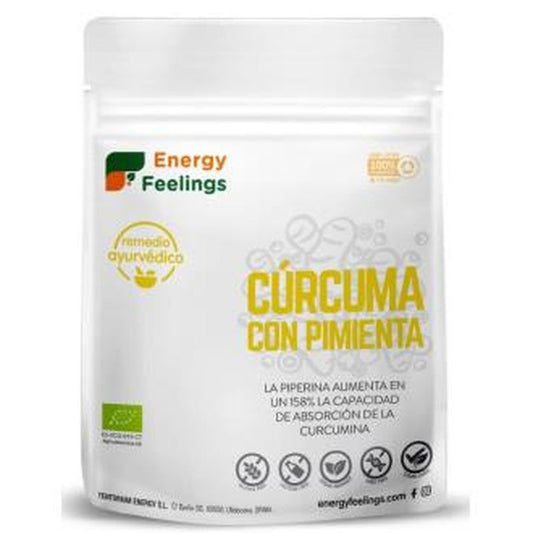 Energy Feelings Curcuma Con Pimienta Polvo 200Gr. Eco Vegan Sg 