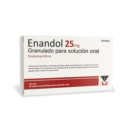 Enandol 25mg, 10 Sobres Granulado Para Solución Oral