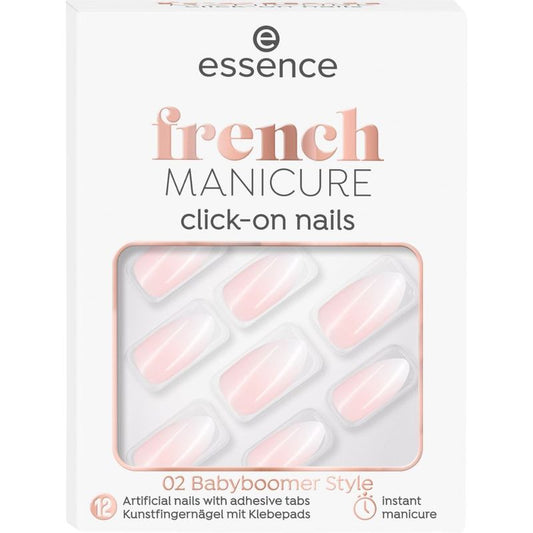 Essence Uñas Artificiales Click-On French Manicure 02, 12 unidades
