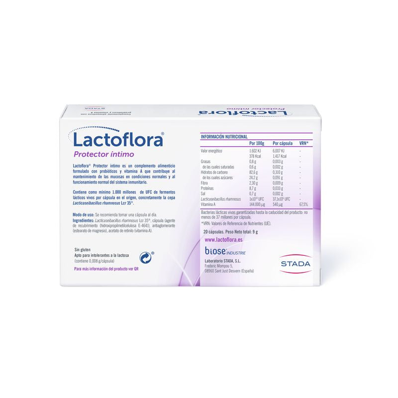 Lactoflora Protector Intimo 20 Cápsulas