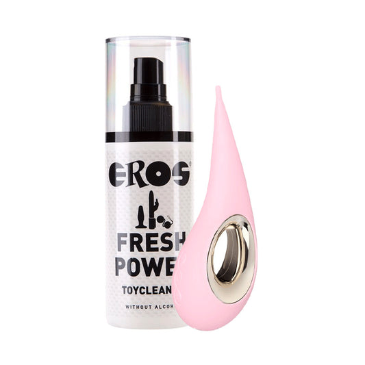 Lelo Dot Estimulador De Clítoris - Rosa + Eros Power Line Limpiador Juguetes