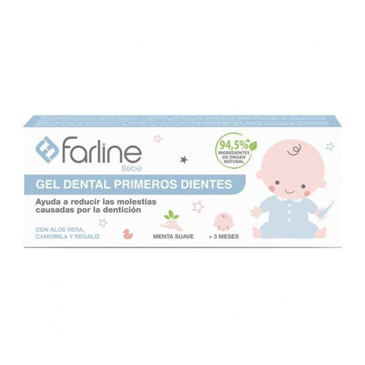Farline Gel Dental Primeros Dientes , 50 ml