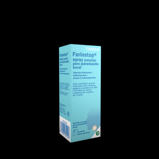 Farinstop Spray Solución Para Pulverización Bucal 20ml, 1 Frasco