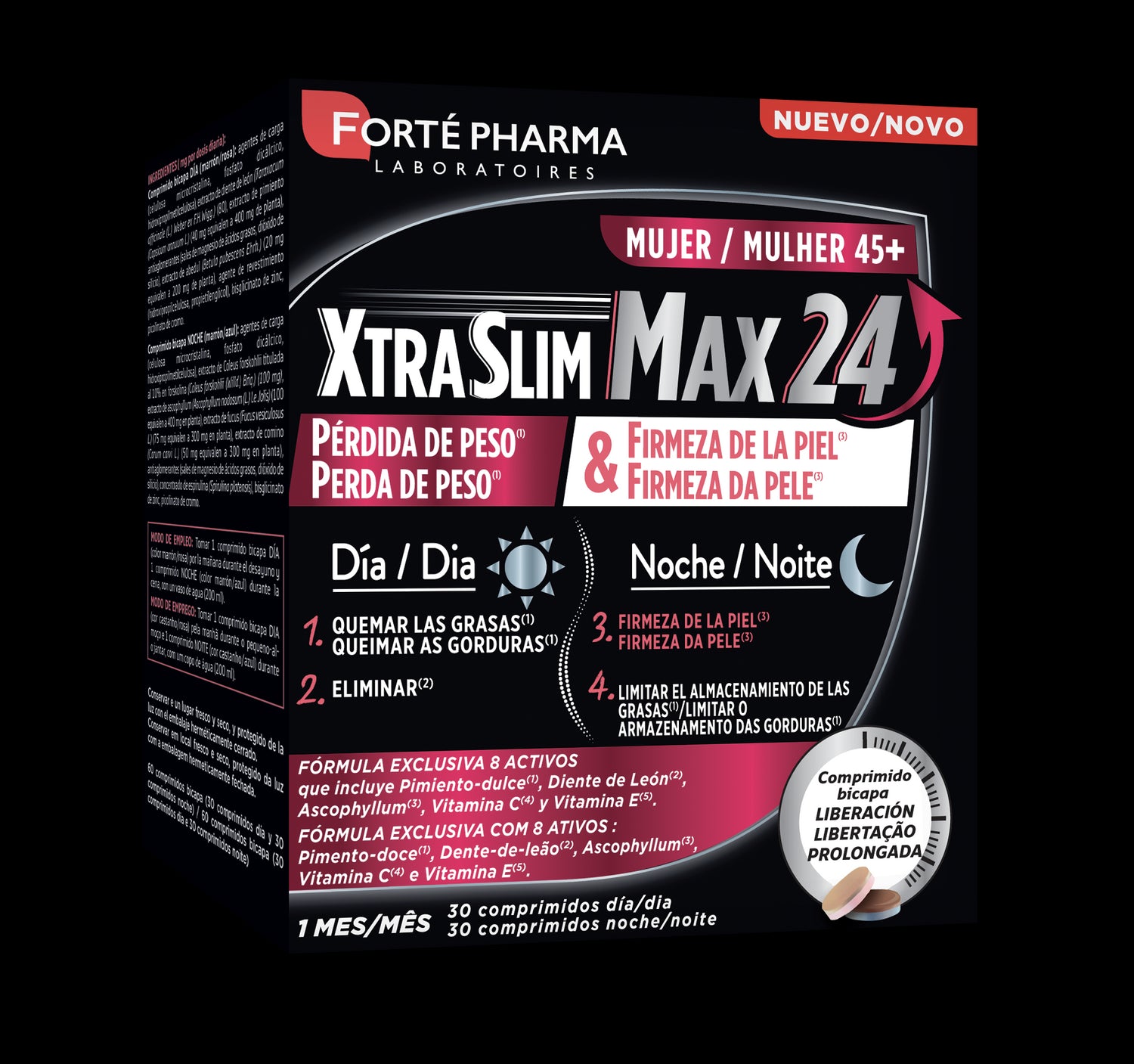 Forté Pharma Xtraslim Max 24 45+, 60 Comprimidos