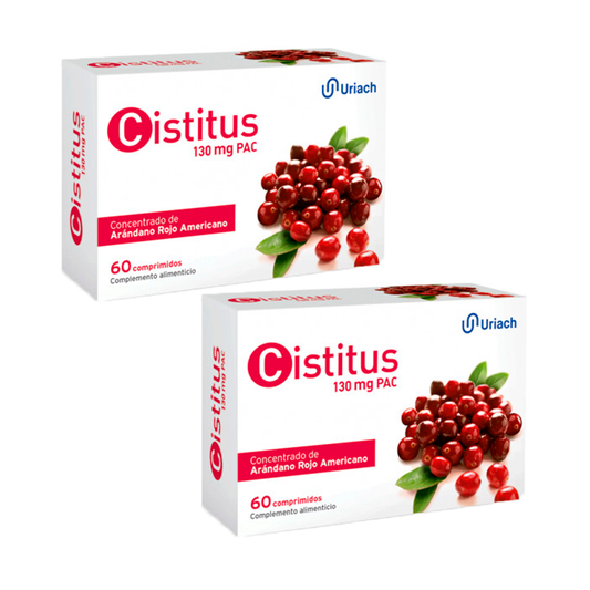 Pack Cistitus 130 Mg Concentrado Arándano Rojo, 60 Comprimidosx2