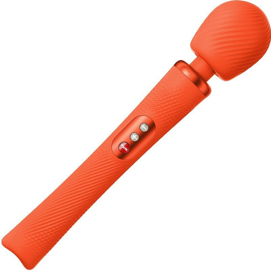 Fun Factory Vim Wand Rumble Vibrador Recargable Silicona Naranja 
