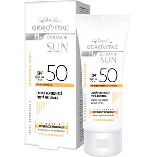 Gerovital H3 (Dra. Ana Aslan) Gerovital Crema Solar Spf50 Tono Natural 50Ml.