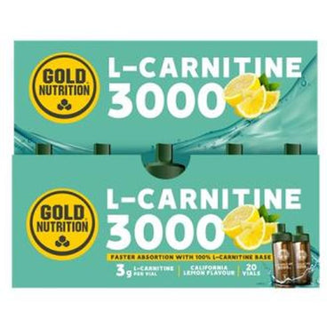 Gold Nutrition L-Carnitina 3000Mg. Sabor Limon 20Viales