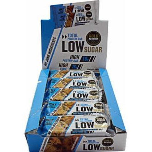 Gold Nutrition Total Protein Low Sugar Barr Choco-Cookie 10Ud