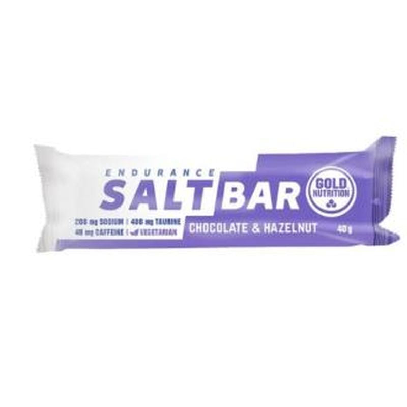 Gold Nutrition Endurance Salt Bar Choco-Avellana 15Ud.