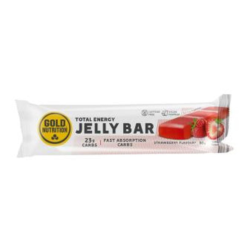 Gold Nutrition Jelly Bar Total Energy Strawberry 15Uds.