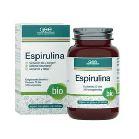 Gse Espirulina 240 Comprimidos Bio Vegan 