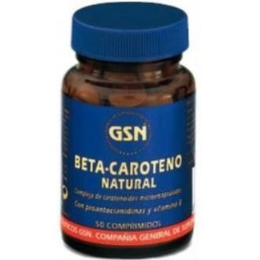 Gsn Betacaroteno Natural 50 Comprimidos 