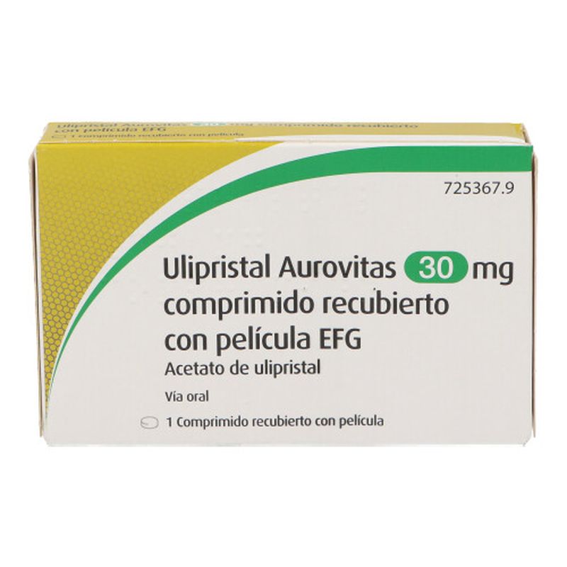 Aurovitas Ulipristal Efg 30 mg, 1 Comprimido