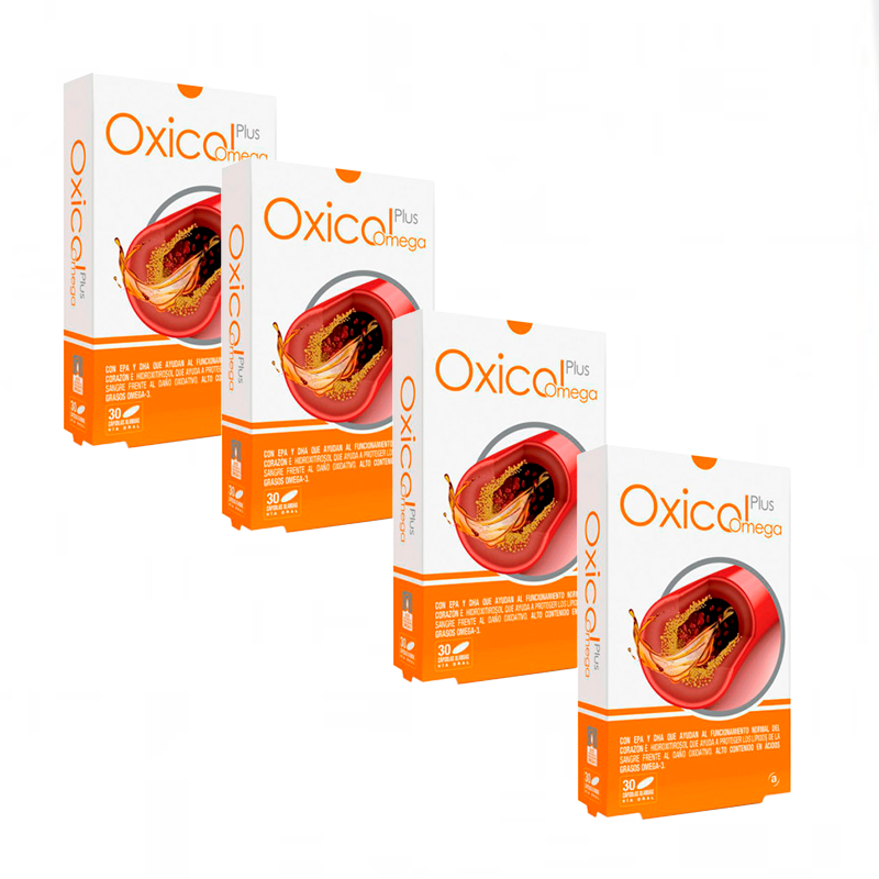 Pack Actafarma Oxicol Plus Omega 4x30 Cápsulas