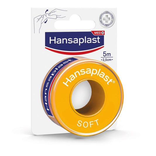 Hansaplast Soft  Esparadrapo Soft 5 M X 2,5 Cm , 1 unidad