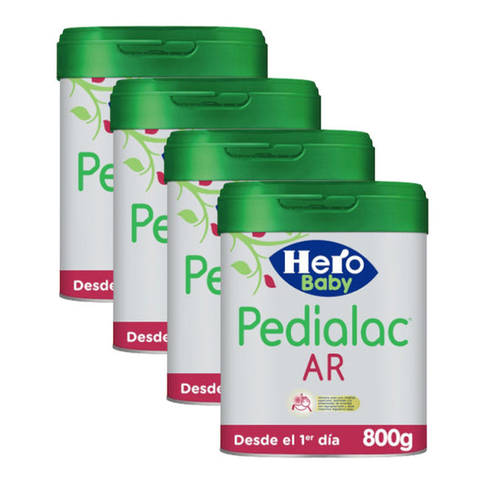 Pack 4 X Hero Baby  Pedialac Leche Ar, 800 Gr