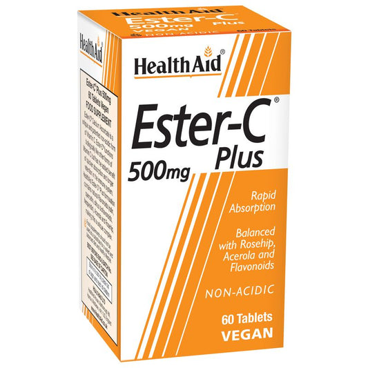 Health Aid Ester C Plus 500Mg. 60Comp. 