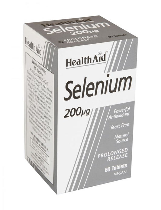 Health Aid Selenio 200 Microgr Selenium, 60 Comprimidos      