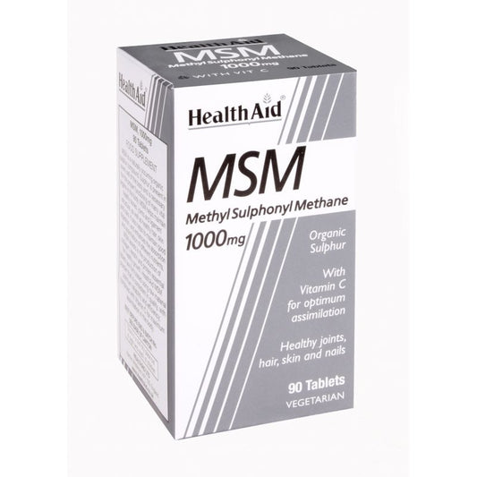 Health Aid Msm Metilsulfonilmetano 1000Mg. 90Comp. 