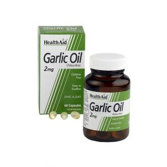 Health Aid Aceite De Ajo (Garlic Oil) 2Mg. 60Cap.  